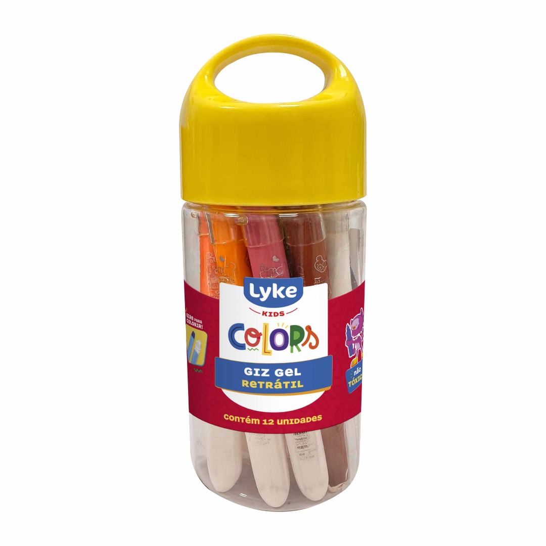 Giz Gel Retrátil Aquarelável - LYKE