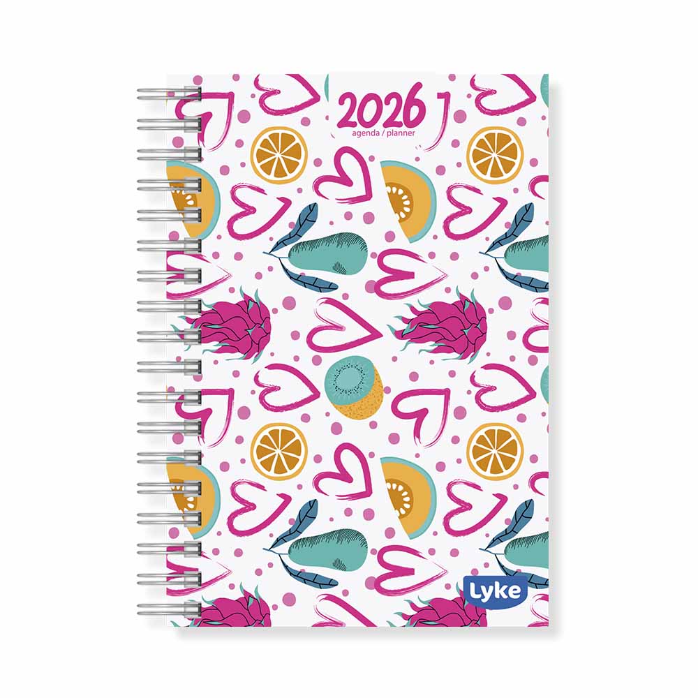 Agenda / Planner 11x15,2 cm - 16 capas - FEM - caixa c/ 32 unidades (sortidas)