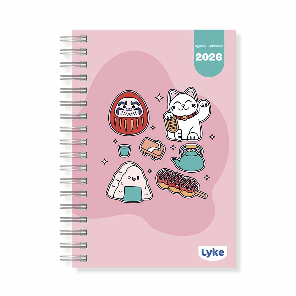 Agenda / Planner 11x15,2 cm - 16 capas - FEM - caixa c/ 32 unidades (sortidas)