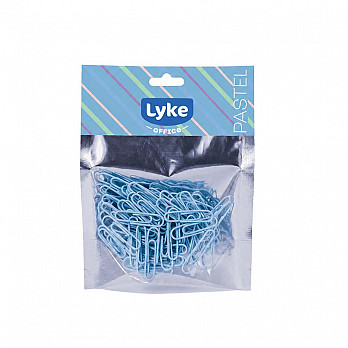 Clips 33mm Azul Pastel - 100 pcs