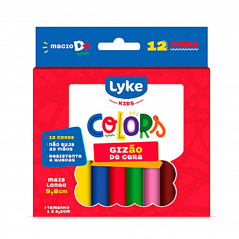 Gizão de Cera 12 CORES 1X9.8 cm