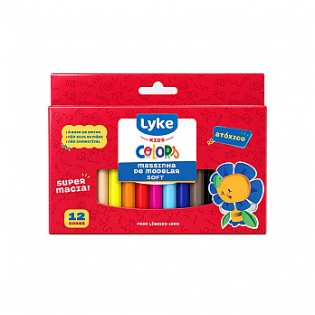 Massinha de Modelar LYKE 160g - 12 cores