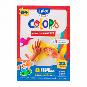 Bloco Criativo - 32 fls 110grs 8 Cores