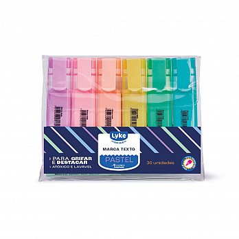 Marca Texto Pastel - 6 cores