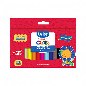 Massinha de Modelar LYKE 160g - 12 cores
