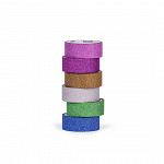 Fita Adesiva - Washi Tape Bls 6 unds (3mx15mm) - Glitter