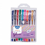 Caneta GLITTER LYKE Gel 1.0mm - 10 cores