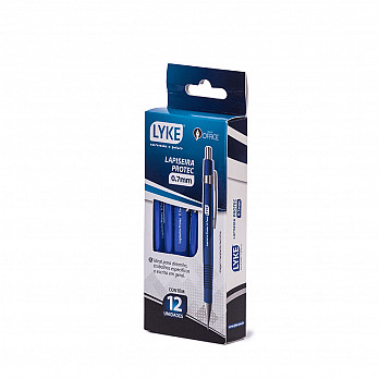 Lapiseira Protec LYKE 0.7mm - Azul - Cx c/ 12 un