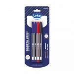 Caneta Esferográfica Unik LYKE - Blister c/ 2 az/ 1 pr/ 1 vm