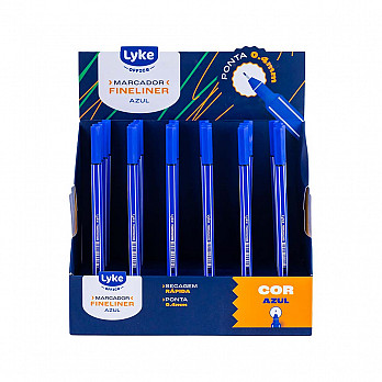 Marcador Fineliner Azul - 0.4mm - Display c/24 unidades