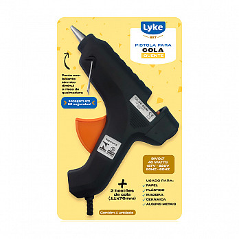 PISTOLA PARA COLA QUENTE (BLISTER) - BIV