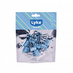 Binder clips Azul Pastel 19mm - 12 pcs