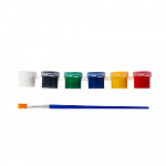 Tinta Acrílica 3ml - 6 cores + 1 pincel