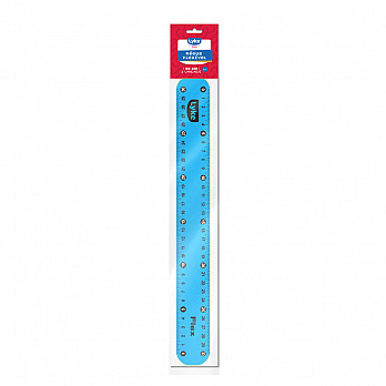 Régua Flexível LYKE - 30 cm - Azul