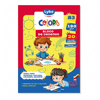 Bloco de Desenho - A3 - 180g - 28 folhas