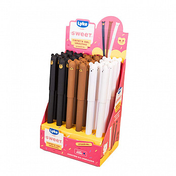 Caneta Gel Apagável - Ursinhos - Display c/ 24 unidades