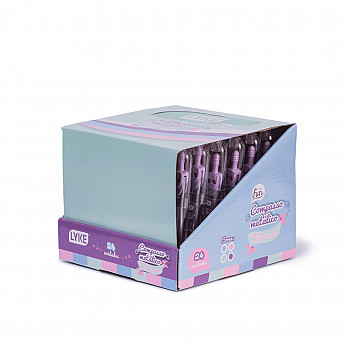 Compasso Metálico tons pastel LYKE - Display c/ 24 un