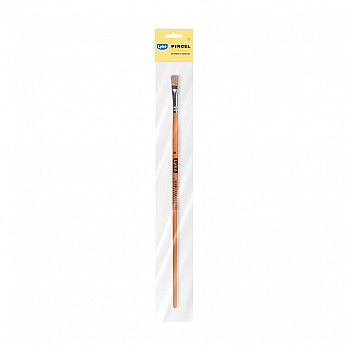 Pincel LYKE formato chato. Nº8 - cabo longo - Blister 1 un