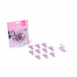 Binder Clips rosa pastel 19mm - 12 pcs