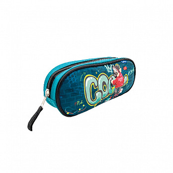 Estojo Multiuso Kids Oval - 1 Zíper  22*4.5*9