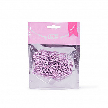 Clips 33mm Rosa Pastel - 100 pcs