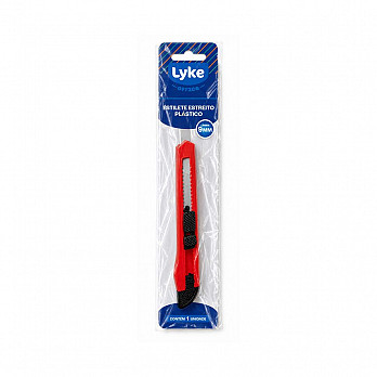 Estilete Plástico LYKE p/ lâmina 9mm