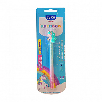 Caneta Gel Apagável - Pingente Unicórnio - Blister c/ 1 unidade