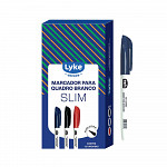 Marcador p/ Quadro Branco - Slim Azul cx c/12 unds - ponta 1 à 2mm