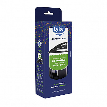 Grampeador Metal base 20cm - p/ até 30 fls.