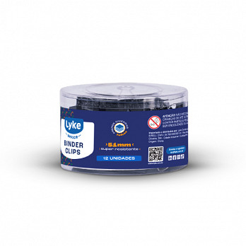Binder Clips preto 51mm - 12 pcs