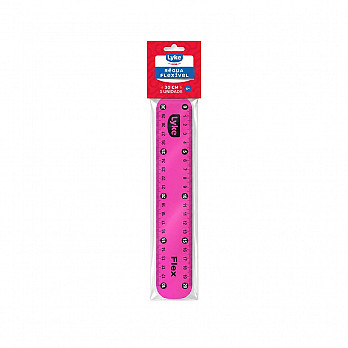 Régua Flexível LYKE - 20 cm - Rosa