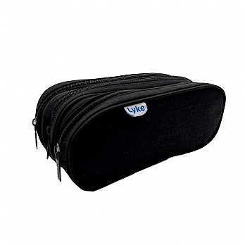 Estojo Multiuso Clássico 3 zíperes - 22*11*9