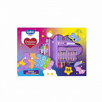 Maleta para colorir - 86 peças - Ursinhos Carinhosos