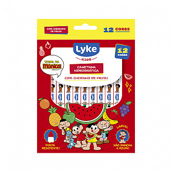 Canetinha Hidrográfica LYKE - Turma da Mônica 12 cores
