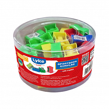 Apontador Plástico simples 1F - retangular - 36 pcs