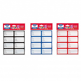 Etiqueta Escolar - 70x42mm - Estampas Lisas - Mix