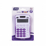 Calculadora Easy LYKE roxo/branco - Blister c/ 1un