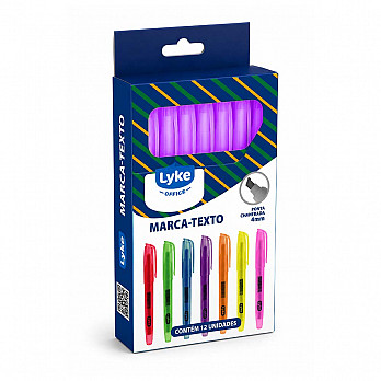 Marca-Texto Roxo  cx c/ 12 unds