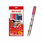 Lápis de cor 12 cores sextavado