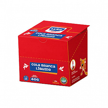 Cola Branca Liquida 40g cx c/ 12 unds