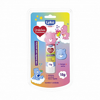 Cola Bastão 40gr - Ursinhos Carinhosos - Blister c/ 1 unidade