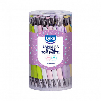 Lapiseira Style LYKE 2.0mm cores diversas - Tb c/ 48 un