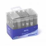 REFIL MARCADOR QB PRETO 6G - CX C/ 24 TU