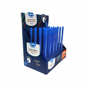 Marcador Fineliner Azul - 0.4mm - Display c/24 unidades