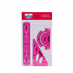 Kit Geométrico Flex LYKE - 03 peças (azul e rosa)