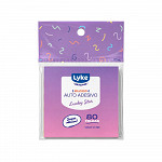 Bloco de recados Lucky Star autoadesivo 76x76mm - 80 fls
