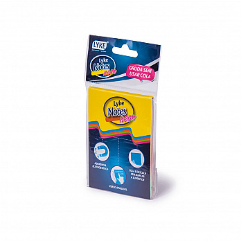 Bloco de recados estático 76x76mm NEON - 50 fls