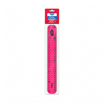 Régua Flexível LYKE - 30 cm - Rosa