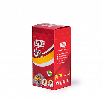 Lápis Grafite HB N° 2 LYKE Resina Reciclada - Caixa c/ 144 un