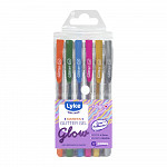 Caneta GLITTER LYKE Gel 1.0mm - 6 cores